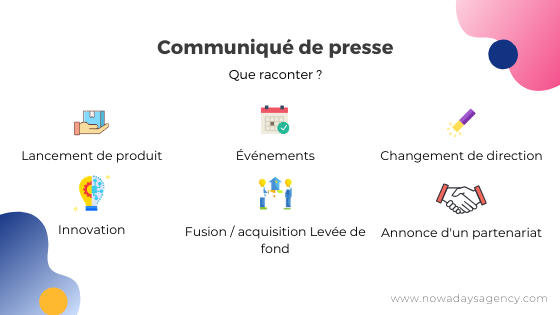 que dire dans un communiqué de presse