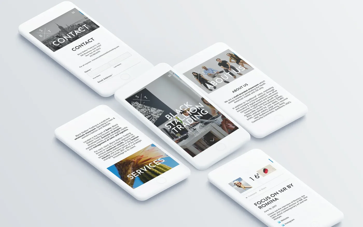 Site mobile Black Stallion Trading